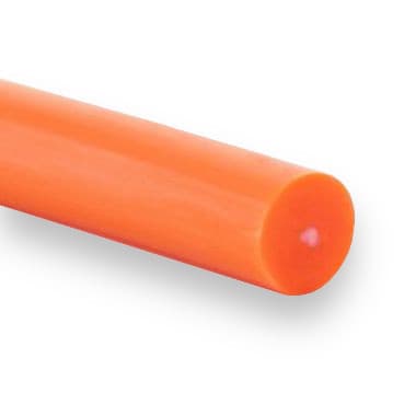 PU80A 12,5 - hladký zesílený (84 ShA, polyesterové vlákno, oranžový) - 30m balení